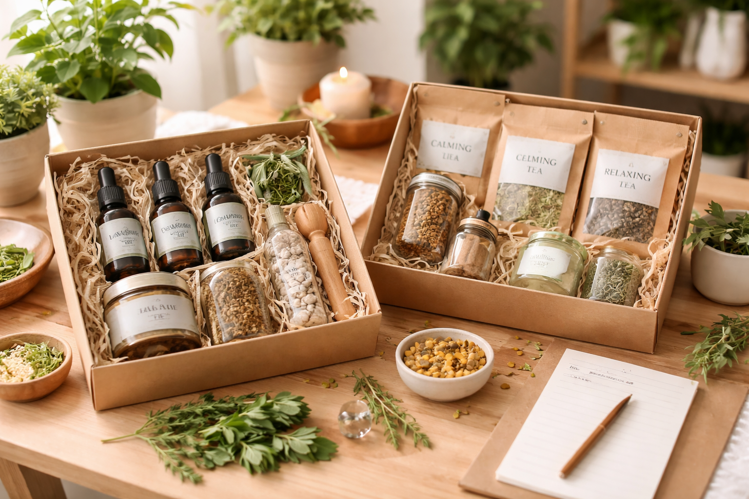 Como preparar kits personalizados de produtos naturais para venda em consultório de naturologia